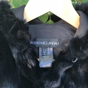 Adrienne Landau children’s rabbit fur coat